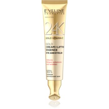 Eveline Cosmetics 24k Gold & Caviar 24K Gold Vitamin C crema pentru conturul ochilor cu efect de lifting